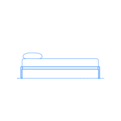 Furniture Bed Frames Min Bed Stencil Svg Design File, Free Vectors File